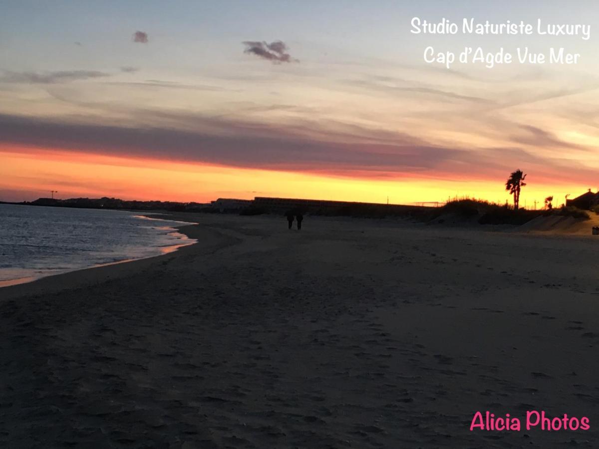 Studio Naturiste Luxury Cap d Agde Vue mer Leilighet Eksteriør bilde